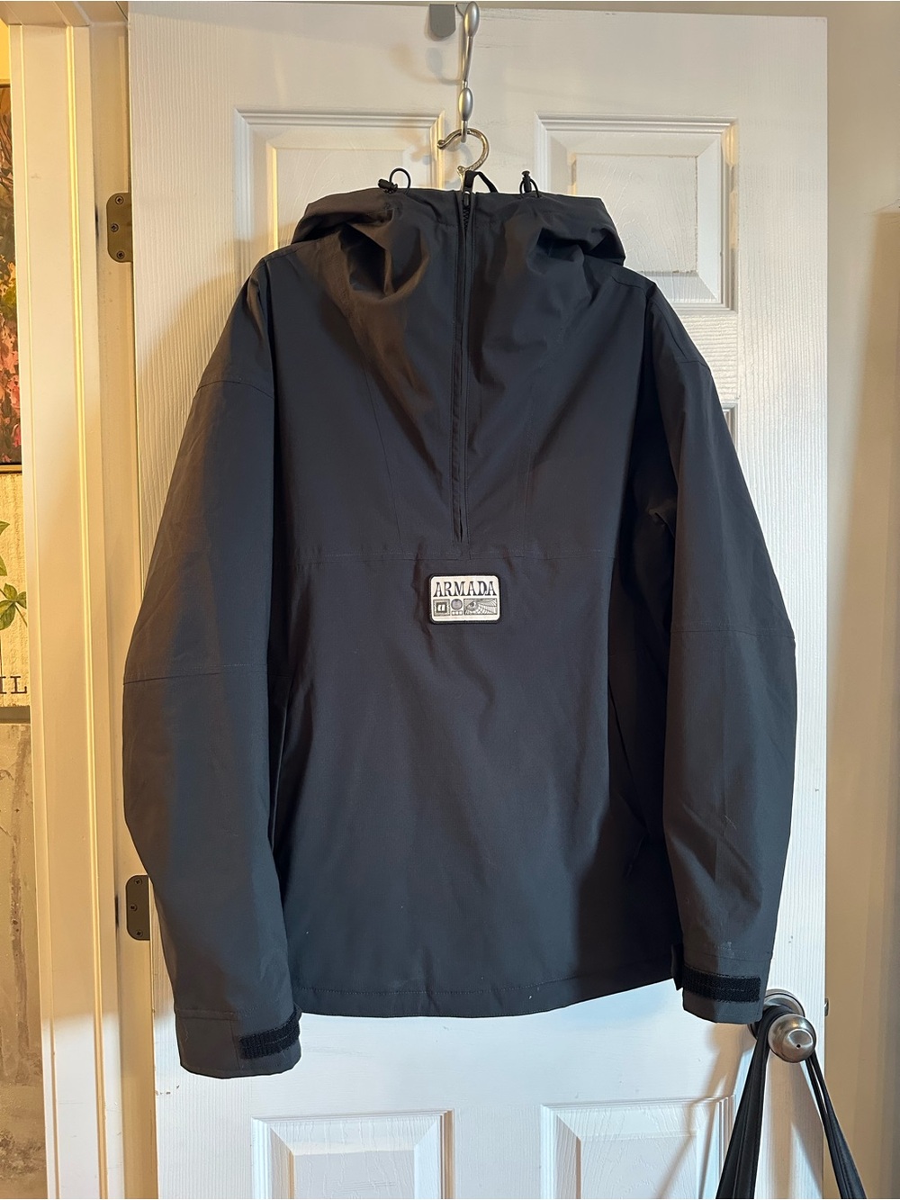 Armada Men's Black Ski Anorak with Hood